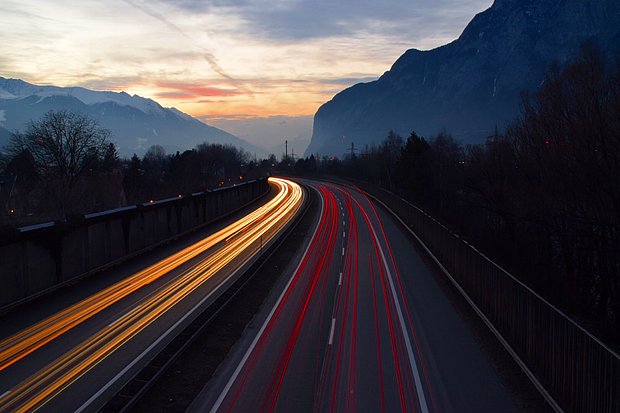 Highway by night